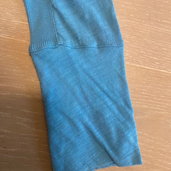 JAMES PERSE knit turquoise shirt in size 0 - Picture 7 of 7